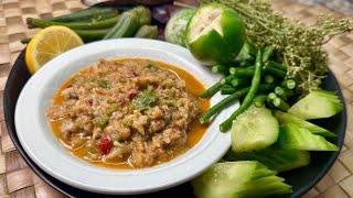 Tuk Kroeung: Cambodian Fish & Prahok Dip with Fresh Veggies