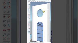 The Fastest Way to Create a Circular Window in SketchUp Using the Lattice Maker Plugin #nicetower