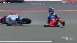 Ngeri‼️Alex Marquez Jatuh di Mandalika