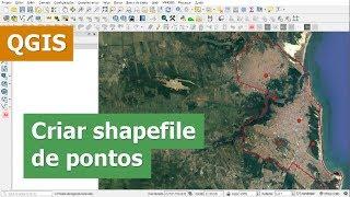 Criar shapefile de pontos no QGIS 3.4