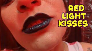 ASMR Red Kisses & Black Lipstick | MistressLA | @SoftRelaxMedia #asmrgirlfriendroleplay