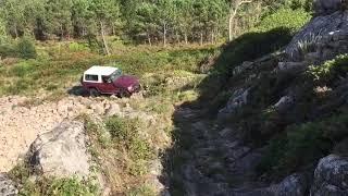 RUTA COSTA DA MORTE, ZUMBALACAZAN, TOYOTA KZJ73 IGOR, Paso trial rocas