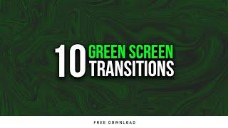 10 Simple Transitions Green Screen Animation Template For Kinemaster, Filmora, Premiere Pro