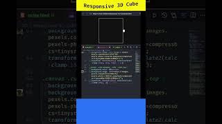 Dynamic 3D Cube Animation Using Pure CSS  Creative Web Design Showcase