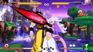 DRAGON BALL FighterZ - Yamcha VS Android 21