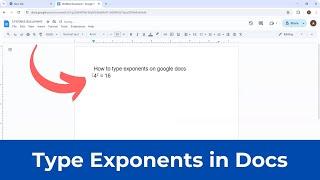 How to Type Exponents on Google Docs (Quick & Simple)