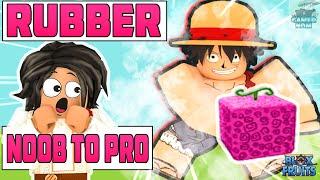 Bloxfruits Noob to Pro Using Rubber Fruit Reworked!