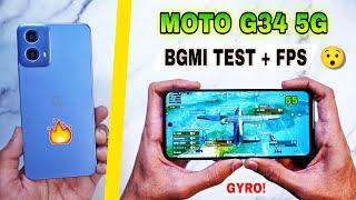 Moto G34 5G Bgmi Pubg Test, Graphics setting | Moto g34 5g bgmi battery drain test | Gyro delay?