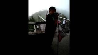 Langkawi mountain-top flute music player