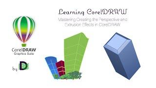 Mastering Creating the Perspective & Extrusion Effects in CorelDRAW- #perspective, #extrude, #effect