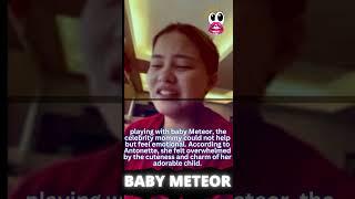 Antonette Gail gets emotional while cuddling with Baby Meteor