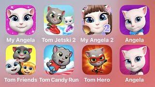 My Angela, Tom Jetski 2, My ANgela 2, Angela, Tom Friends, Tom Candy Run, Tom Hero