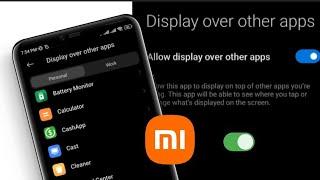 how to enable display over other apps android 12 ||Turn on Display over other app setting