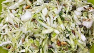 Лучший салат к шашлыку и мясу  Легкий и очень вкусный салат Салат из капусты CABBAGE SALAD  рецепт