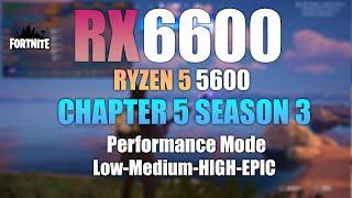 RX 6600 Fortnite Chapter 5 Season 3 2024