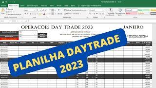 PLANILHA 2023 DAY TRADE - ATUALIZAÇÕES E DICAS | Jhonatan Alvalle