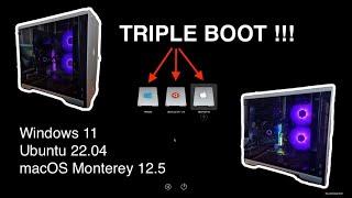 Perfect Triple Boot Hackintosh PC ! Running macOS, Ubuntu and Windows!
