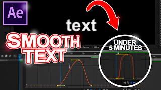 How To Make Smooth Text Captions For Your Videos! (QUICK & EASY) | After Effects Text Tutorial