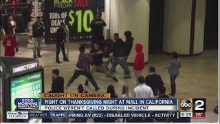 Fight at California mall caught on camera