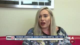 Woman Pulled Over for Expired Rental Car Tag