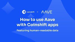 Using Aave via Coinshift Apps