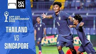 AFF U23 Championship 2022 | Thailand  vs Singapore Highlights