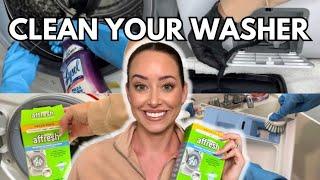 DEEP CLEAN YOUR WASHING MACHINE - HOW TO GET RID OF FUNKY ODORS (updated routine)