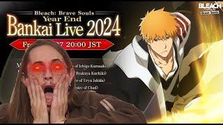 BANKAI LIVE REACTION! END OF YEAR SUMMONS REVEAL! SENJUMARU BANKAI & ICHIGO! Bleach: Brave Souls!