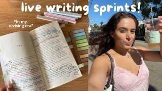 lets do some writing sprints & chat about our projects!  TONIGHT @ 7PM EST / 4PM PST