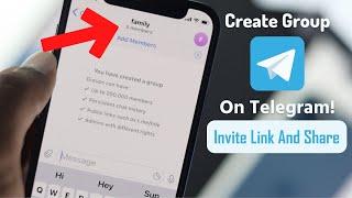 How To Create Group in Telegram iPhone! [Invite Link And Share]