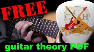 Free guitar theory lessons PDF download, and community announcement