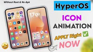 Xiaomi HyperOS Icon Pack With Animation Install In Any Xiaomi Phone | Icon Animation In Redmi & Poco