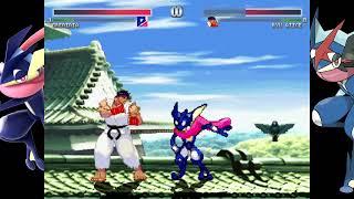 NICK54222 MUGEN: Greninja (me) VS Ryu (ATICE)