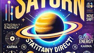 "Saturn Goes Stationary Direct: Intense Energy Shift and Karmic Lessons (November 11-15)"