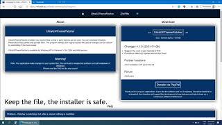 How to install UltraUX Theme Patcher in Windows 10 (20H2)/100%