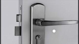 step by step how to insert a door lock