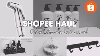 Shopee Haul Peralatan kamar mandi minimalis | Bathroom Organizer