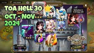 TOA HELL 30 STARS ⭐,   OCT - NOV 2024 [Summoners War : Sky Arena]