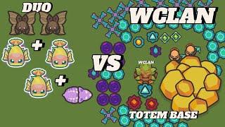 Taming.io - 3 Fish + 2 rock fairy and mauve Raid on WCLAN Totem base