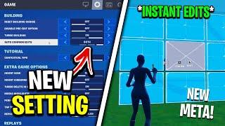 The "Auto Confirm Edits" Fortnite Setting! (NEW Instant Edit Resets on Mouse/Controller)