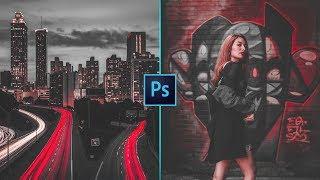 RED and BLACK Color Grading Effect in Photoshop | Photo Effect