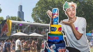 Ninja's FIRST Mixer Stream (ft. cake!) from The Red Bull Outpost at Lollapalooza 2019