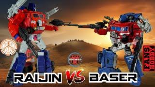 Comparison: KFC P-14 & P-15 Grand Raijin VS Fans Hobby MB-06C Power Baser (AKA Super Ginrai)