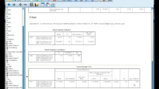 Interpret SPSS output for a paired t-test