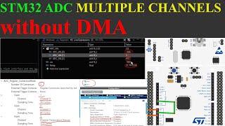 STM32 ADC MULTI CHANNEL without DMA || HAL || Poll