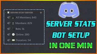 How to Setup Member Counting Bot in discord |  Server Stats 2020