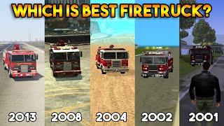 GTA : FIRETRUCK IN ALL GTA (GTA 5, 4, SAN, VC, 3, 2, 1)