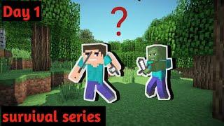 Can I survived one day in Minecraft PE||2023||Hindi||#minecraftpe  #hindi  #gameing