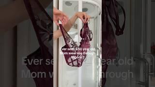 Transparent see through lingerie try on haul #reels #tiktok #blonde