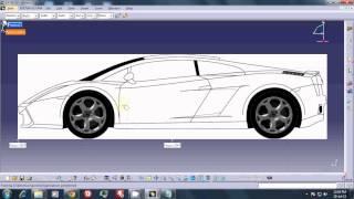 TUT 1----CATIA v5R19 SKETCH TRACER---Importing and aligning blueprints.